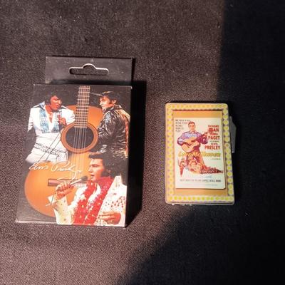 ELVIS BUTANE LIGHTER AND DECK OF CARDS