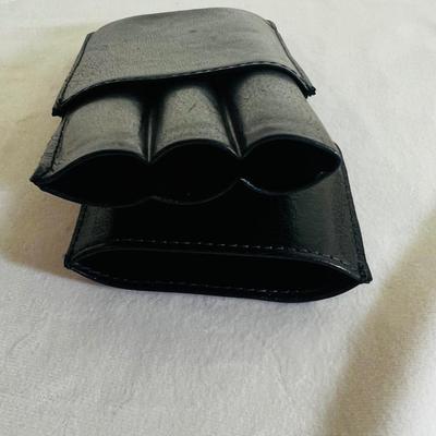 Perry Ellis Black Leather Pocket Cigar Holder