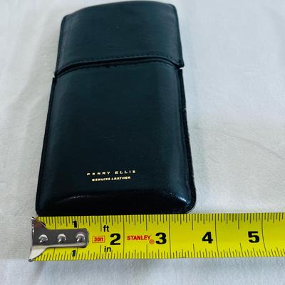 Perry Ellis Black Leather Pocket Cigar Holder