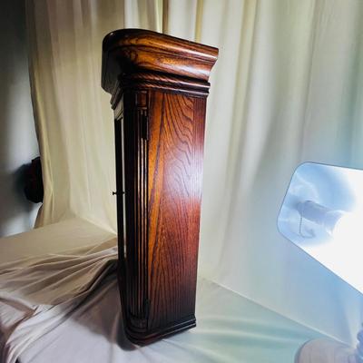 The Sandringham Wall Clock features an Oak Yorkshire Finish