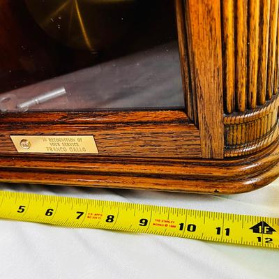 The Sandringham Wall Clock features an Oak Yorkshire Finish