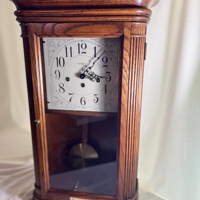 The Sandringham Wall Clock features an Oak Yorkshire Finish