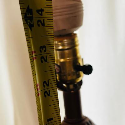 Oversize Vintage Mid Century Modern Set Of Lamps Hand made Pottery Italian Style. In working condition,