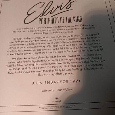 ELVIS PRESLEY CALENDARS '91 X 2, '94, '97, '98 X 2,