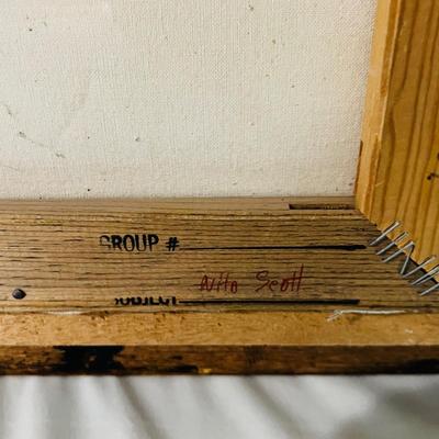 Nita Scott (1895-1965) - Original Oil Painting of Fruit and Flagon