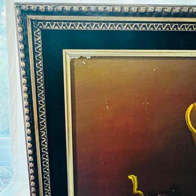 Nita Scott (1895-1965) - Original Oil Painting of Fruit and Flagon