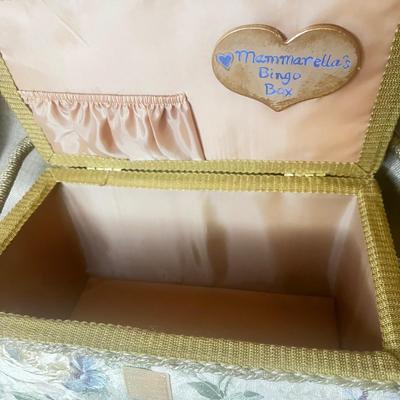 Vintage Floral Sewing Basket