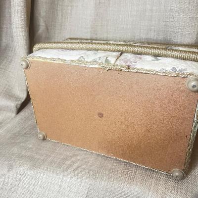 Vintage Floral Sewing Basket