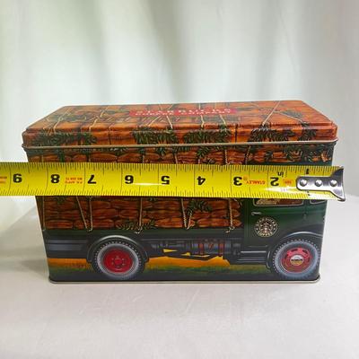 Vintage Starbucks Coffee Co Metal Tin Canister Silver Crane Designs