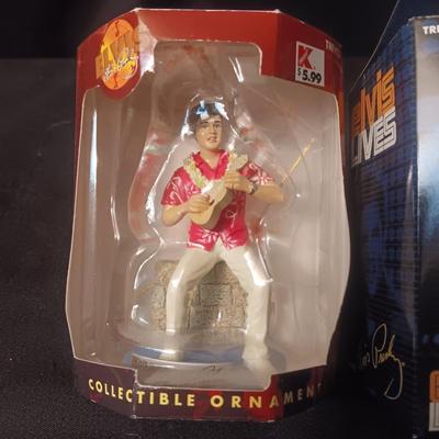 2 ELVIS CHRISTMAS ORNAMENTS