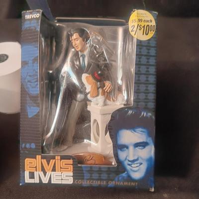 2 ELVIS CHRISTMAS ORNAMENTS
