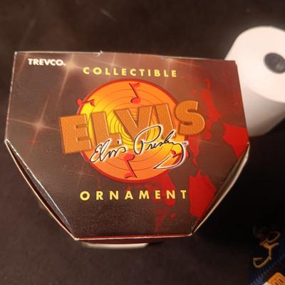 2 ELVIS CHRISTMAS ORNAMENTS