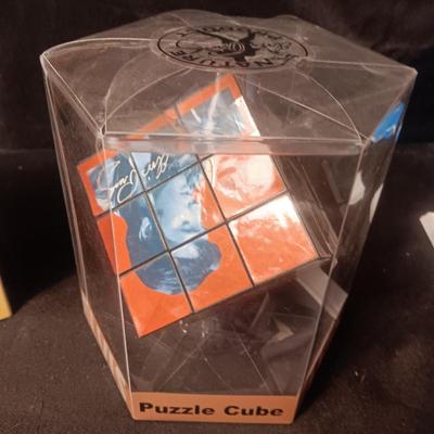 ELVIS JIGSAW PUZZLE AND AN ELVIS PUZZLE/RUBIX CUBE LIKE