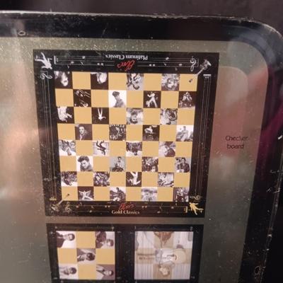 SEALED ELVIS CHECKERS & TIC-TAC-TOE GAME IN TIN BOX