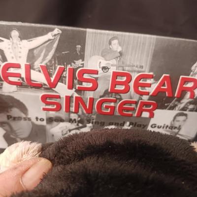 ELVIS 15" SINGING BEAR
