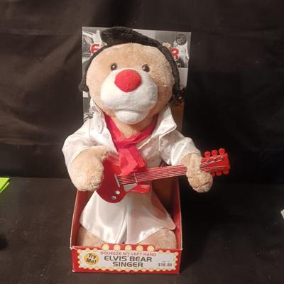 ELVIS 15" SINGING BEAR