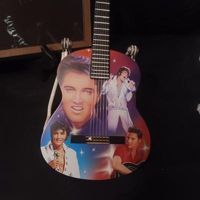 ELVIS "A LEGEND IN LIGHTS" GUITAR & A LEGENDARY PERFORMER PAMPHLET