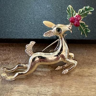 Vintage reign deer pin