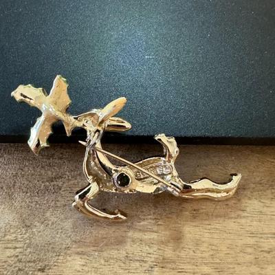 Vintage reign deer pin