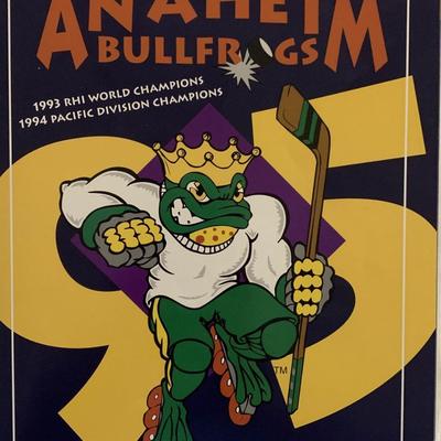 Anaheim Bullfrogs 1995 team yearbook