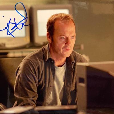 White Noise Michael Keaton signed movie photo