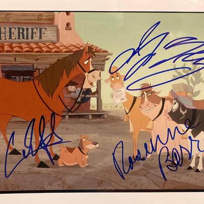 Home on the Range Roseanne Barr, Cuba Gooding Jr, and Jennifer  Tilly signed movie photo