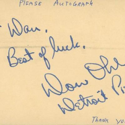 Don Ohl original signature