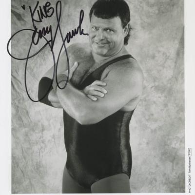 Jerry "The King" Lawler signed photo