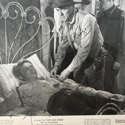 Law And Order cast signed photo GFA authenticated