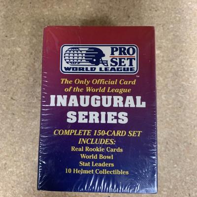 World League Inaugural Series football card box
