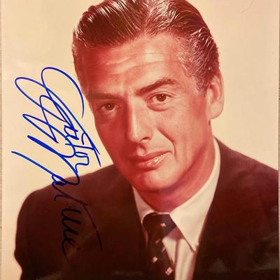 Victor Mature signed photo