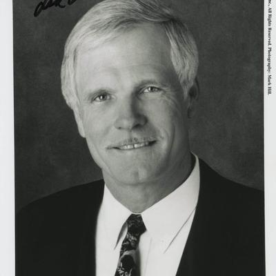 Ted Turner signed photo. 