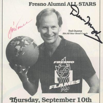 IBA promo ad signed by Dennis Murphy and Ted Owen




