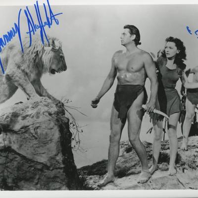Johnny Sheffield signed "Tarzan film series" photo. GFA Authenticated
