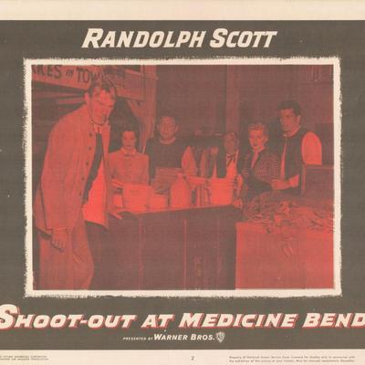 Shoot-Out at Medicine Bend 1957 original vintage lobby card