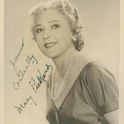Mary Pickford signed photo