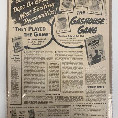 The Gashouse Gang Newspaper Advertisement. 1945