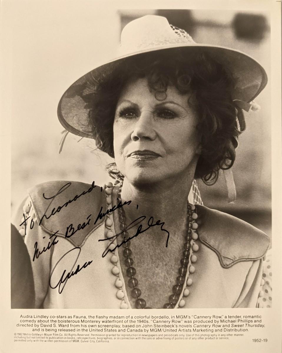 Audra Lindley signed photo | EstateSales.org