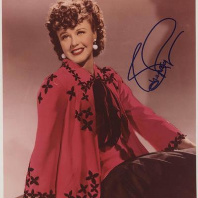 Ginger Rogers signed photo. GFA Authenticated