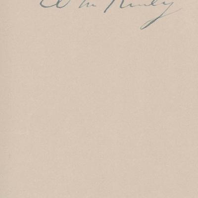 William McKinley signature cut. GFA Authenticated