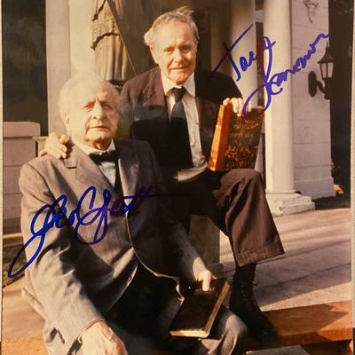 George C. Scott and Jack Lemmon signed "Inherit the Wind" TV movie signed photo 