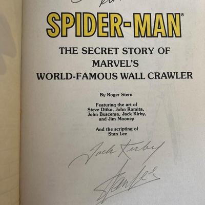 Spider-Man Stan Lee, Jack Kirby and John Romita signed comic book