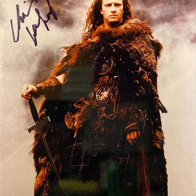 Highlander Christopher Lambert signed movie photo