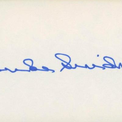 Duke Snider original signature
