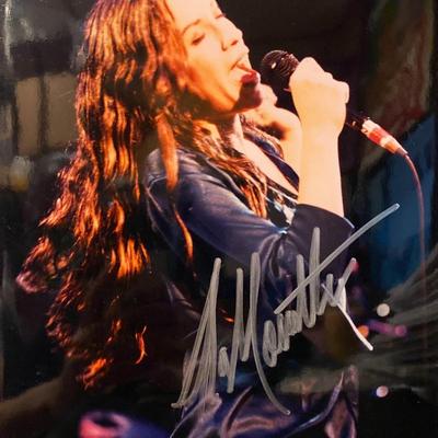 Alanis Morissette signed photo