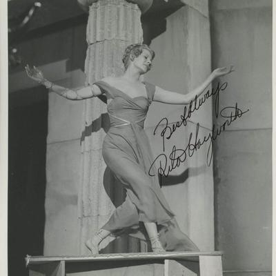 Rita Hayworth signed photo. GFA Authenticated