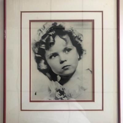 Framed Shirley Temple photo