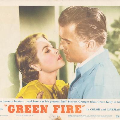 Green Fire 1954 original vintage lobby card