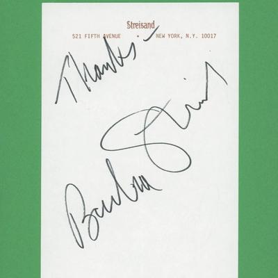 Barbara Streisand signature cut