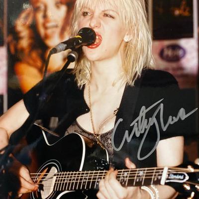 Courtney Love signed photo